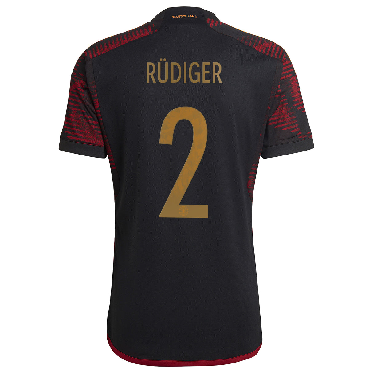 Germany Away Shirt with Rüdiger 2 printing - Kit Captain