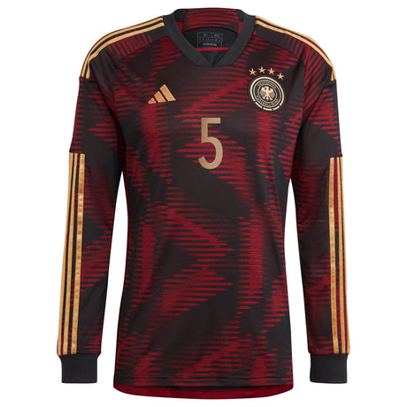 Germany Away Shirt - Long Sleeve with Kehrer 5 printing - Kit Captain