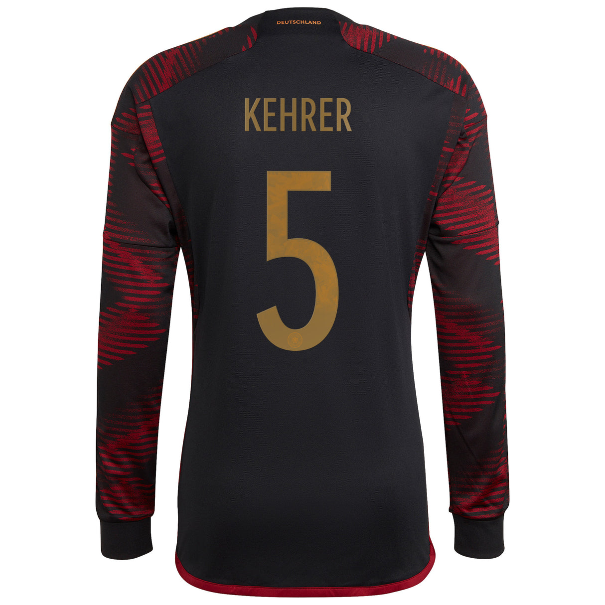 Germany Away Shirt - Long Sleeve with Kehrer 5 printing - Kit Captain