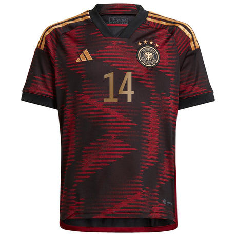 Germany Away Shirt - Kids with Musiala 14 printing - Kit Captain