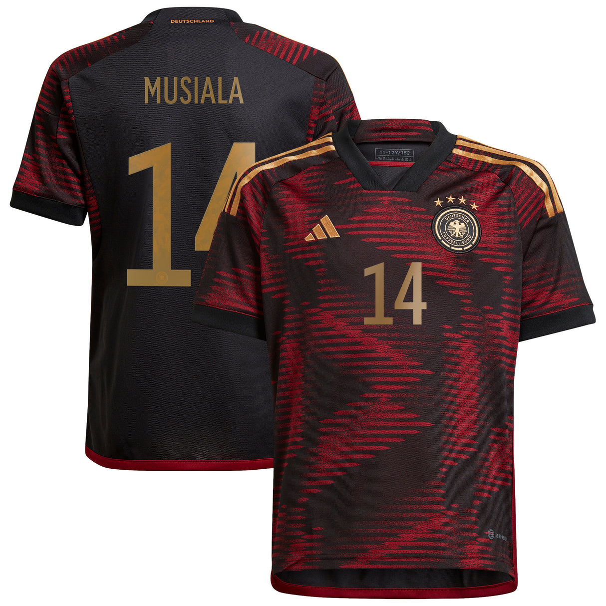 Germany Away Shirt - Kids with Musiala 14 printing - Kit Captain