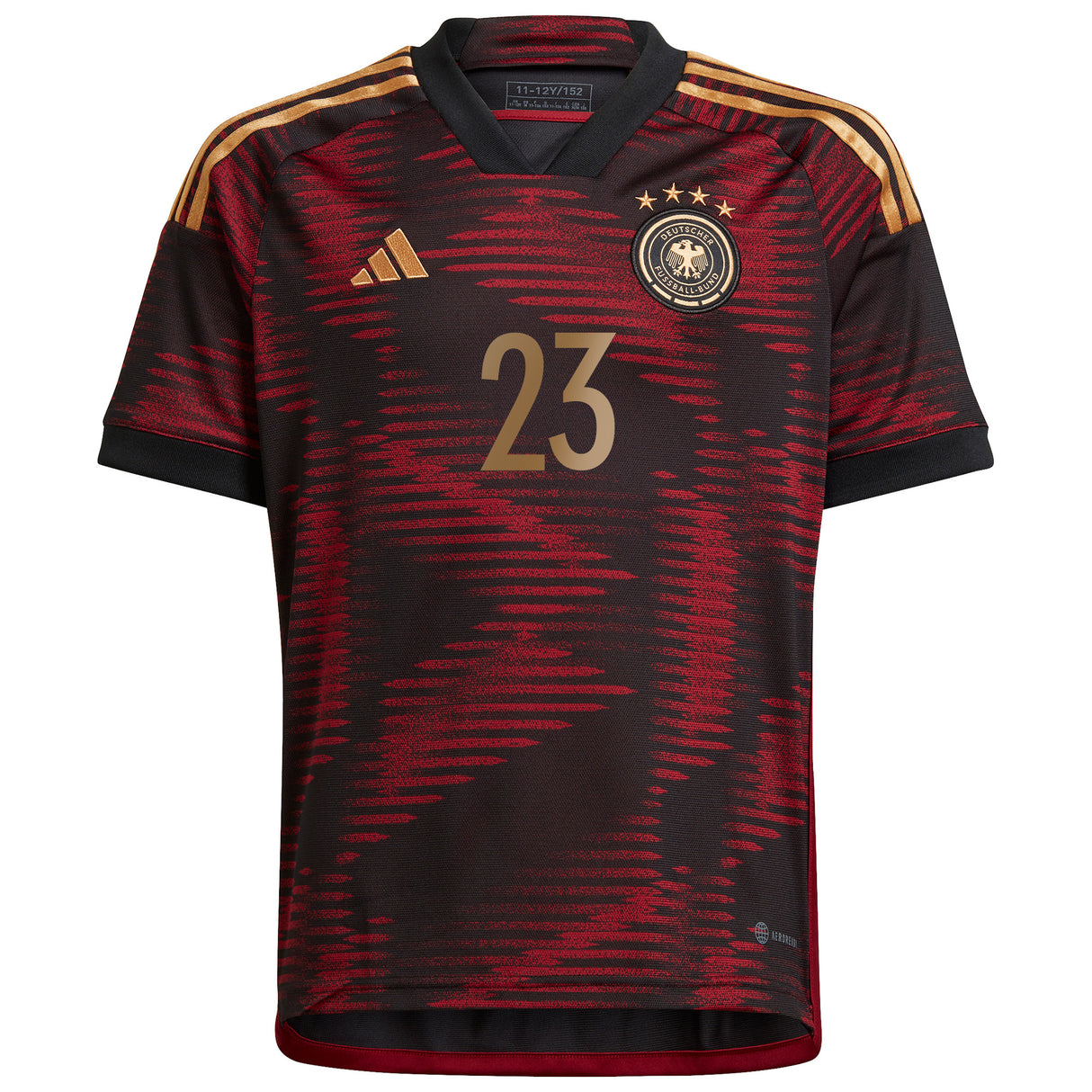 Germany Away Shirt - Kids with Schlotterbeck 23 printing - Kit Captain