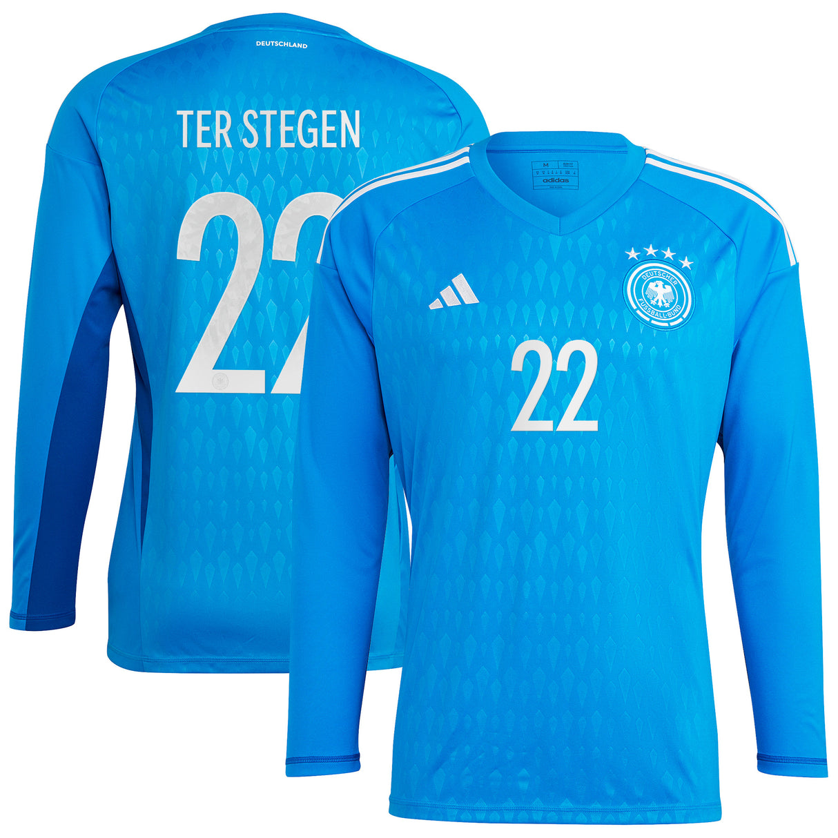 DFB Goalkeeper Shirt - Long Sleeve with Ter Stegen 22 printing - Kit Captain