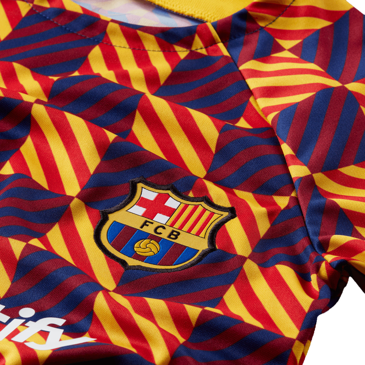 Barcelona Pre-Match Top - Yellow - Kids - Kit Captain