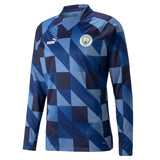 Manchester City Prematch Sweat Top - Blue - Kit Captain