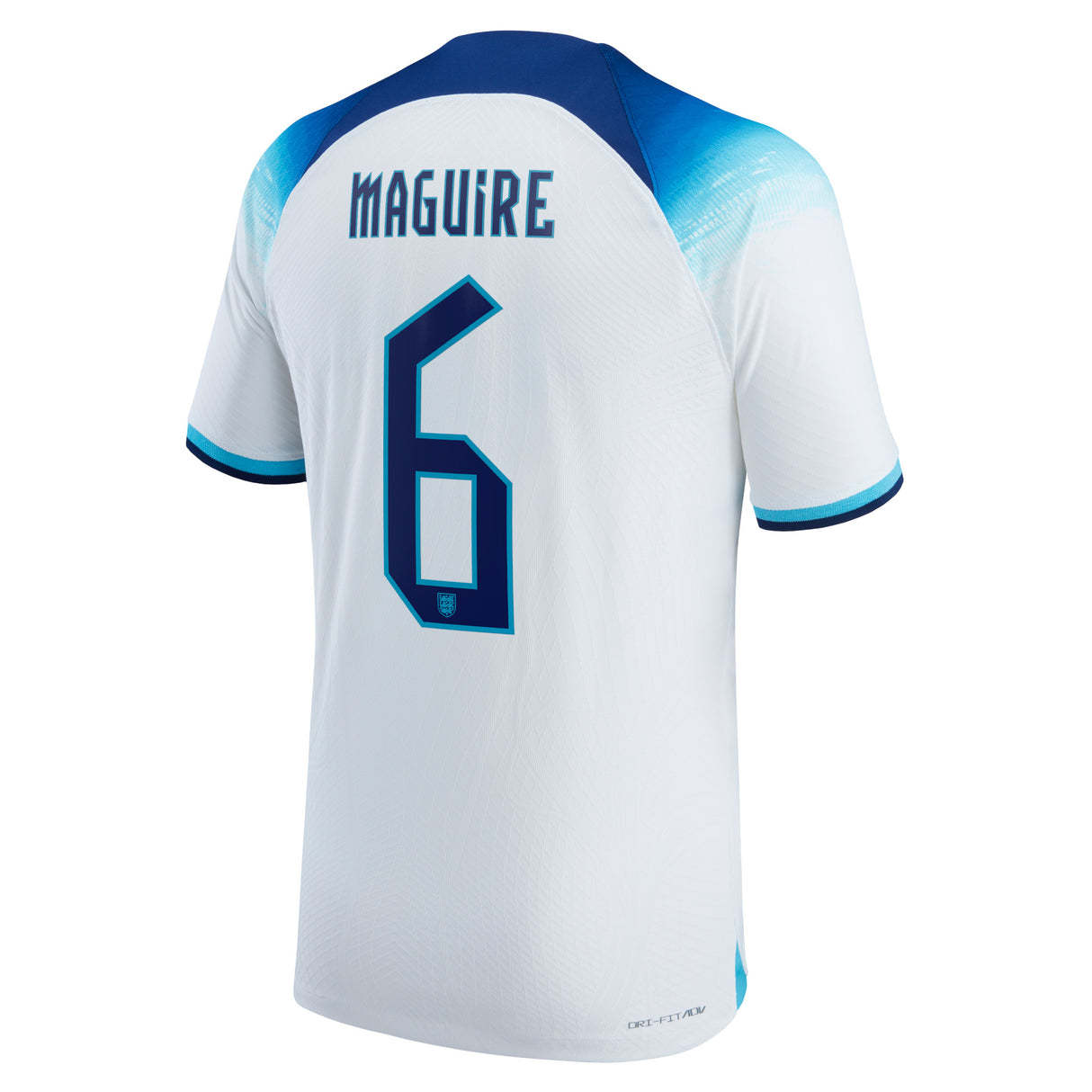 England Home Match Shirt 2022 with Maguire 6 printing - Kit Captain