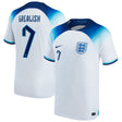 England Home Stadium Shirt 2022 - Kids with Grealish 7 printing - Kit Captain