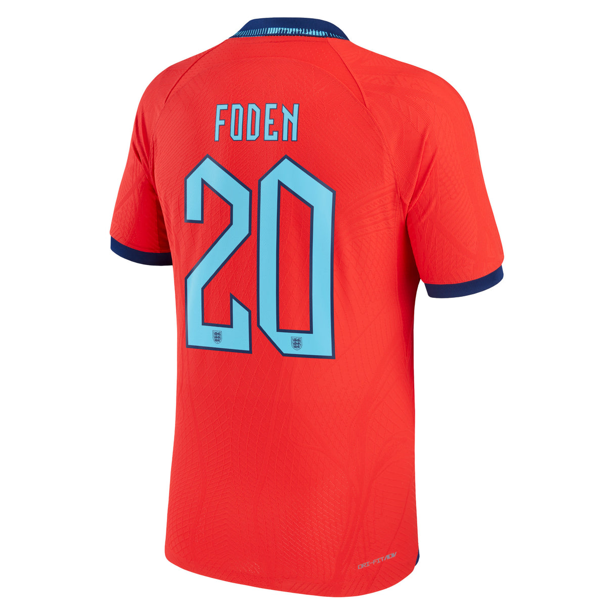 England Away Match Shirt 2022 with Foden 20 printing - Kit Captain