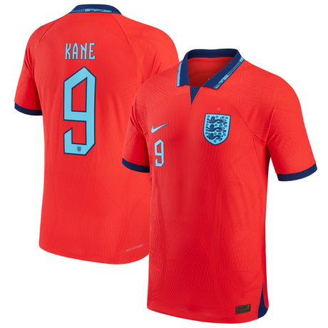 England Away Match Shirt 2022 with Kane 9 printing - Kit Captain