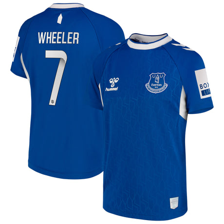 Everton WSL Home Shirt 2022-23 - Kids with Wheeler 7 printing - Kit Captain