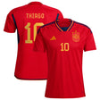 Spain Home Shirt with Thiago 10 printing - Kit Captain