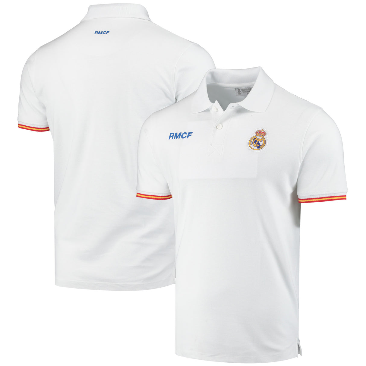 Real Madrid Polo Shirt - White - Mens - Kit Captain