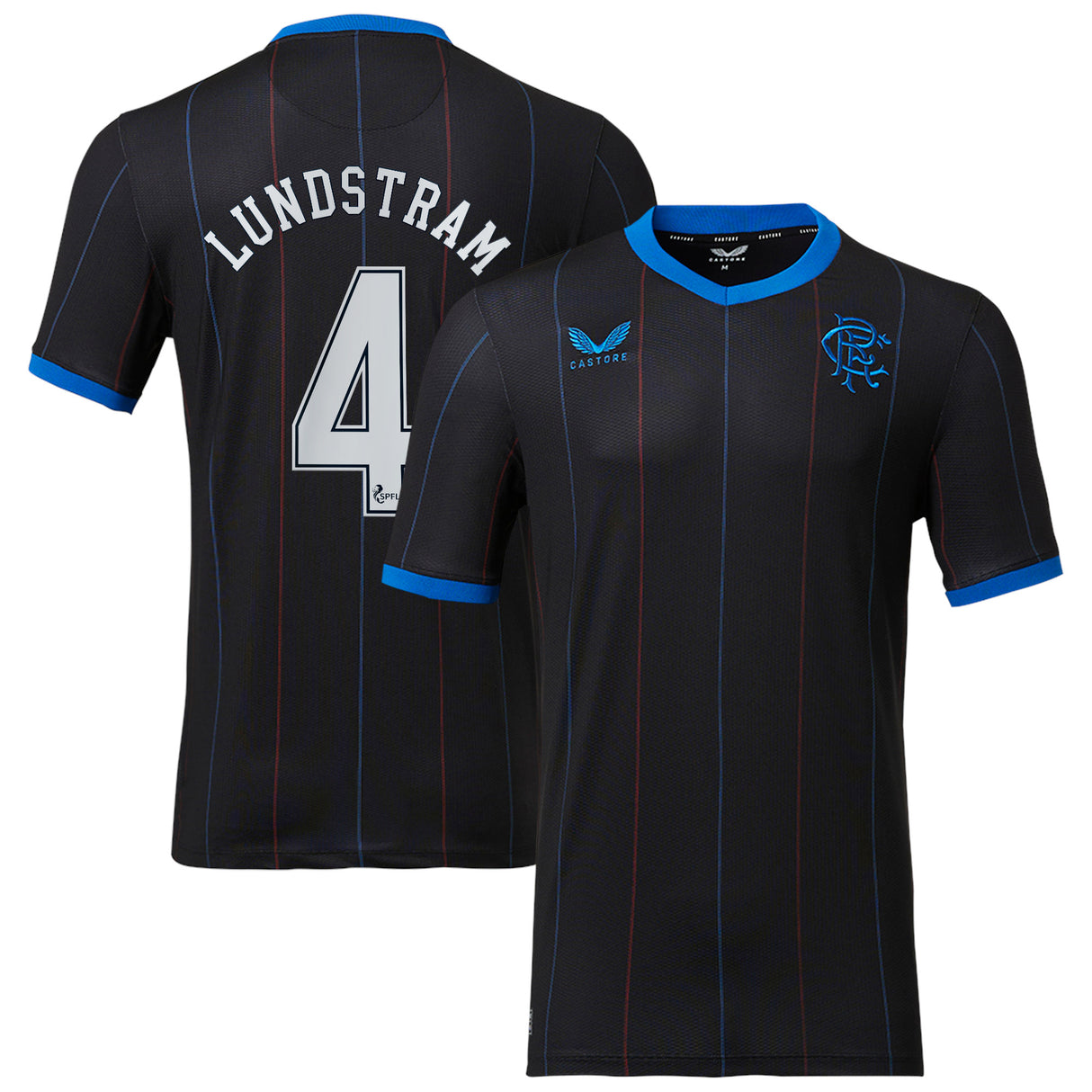 Glasgow Rangers Fourth Pro Shirt 2022-23 with Lundstram 4 printing - Kit Captain