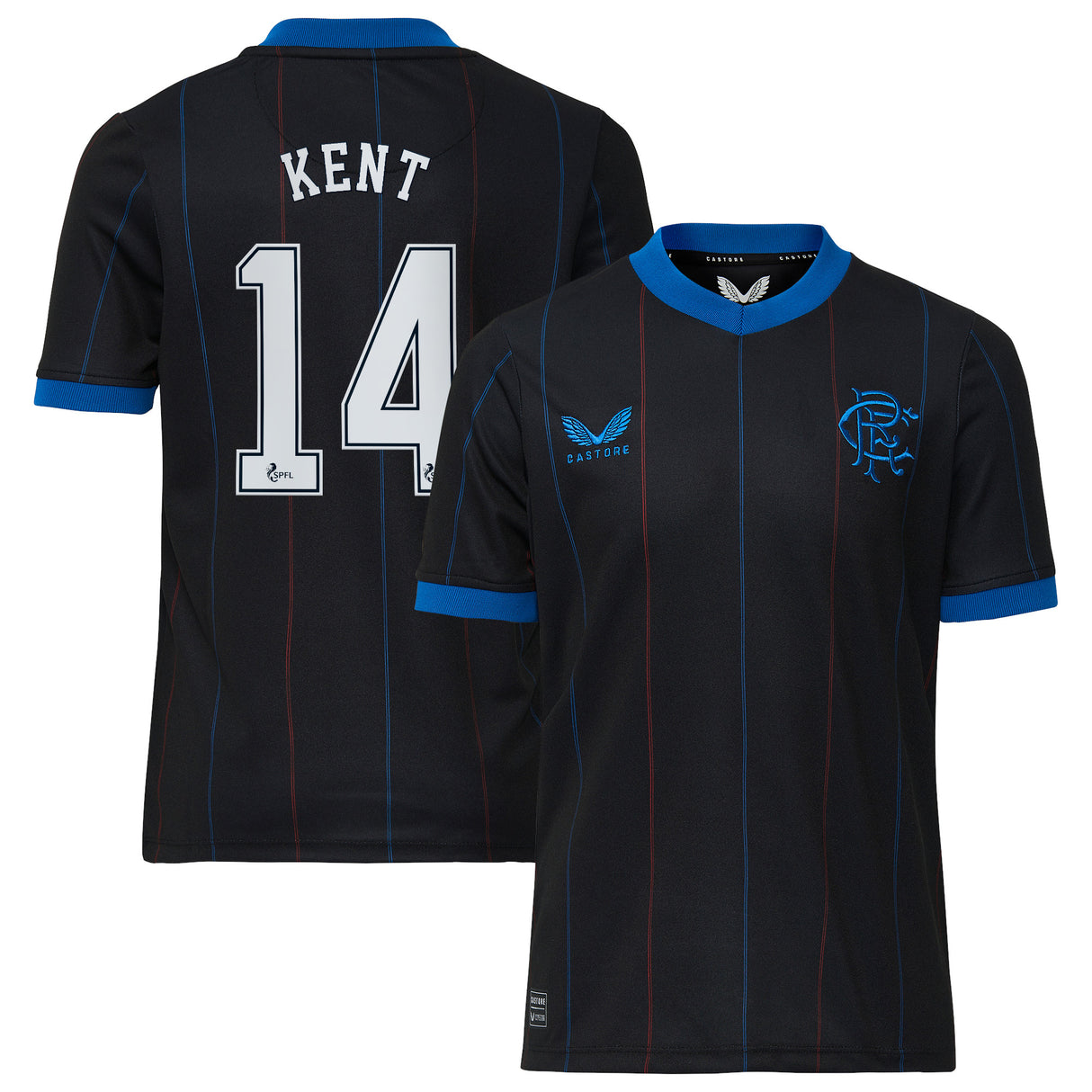 Glasgow Rangers Fourth Shirt 2022-23 - Kids with Kent 14 printing - Kit Captain