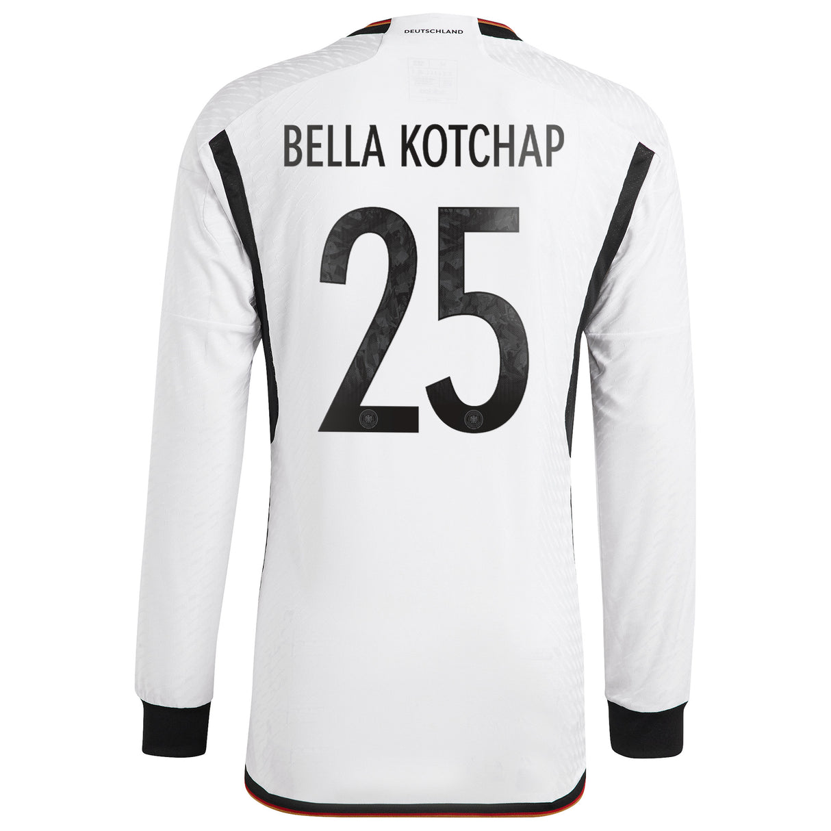 Germany Home Authentic Shirt 2022 - Long Sleeve with Bella Kotchap 25 printing - Kit Captain