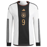 Germany Home Shirt 2022 - Long Sleeve with Füllkrug 9 printing - Kit Captain