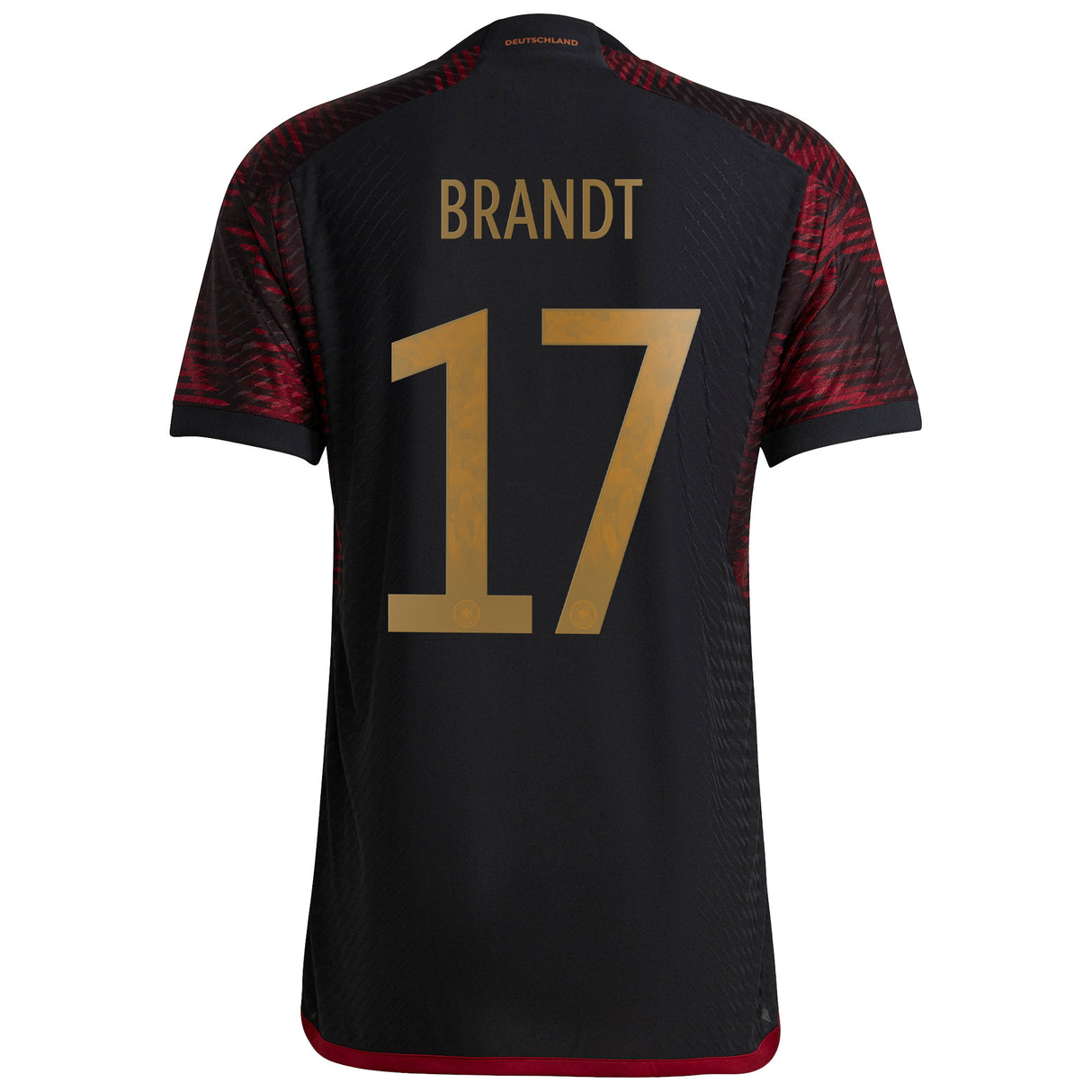 Germany Away Authentic Shirt 2022 with Brandt 17 printing - Kit Captain