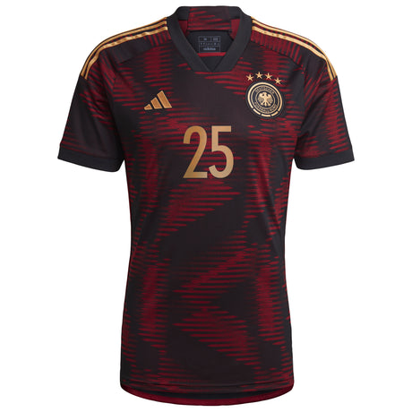 Germany Away Shirt 2022 with Bella Kotchap 25 printing - Kit Captain