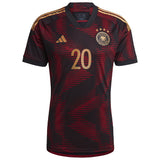 Germany Away Shirt 2022 with Günter 20 printing - Kit Captain