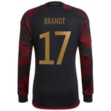 Germany Away Shirt 2022 - Long Sleeve with Brandt 17 printing - Kit Captain