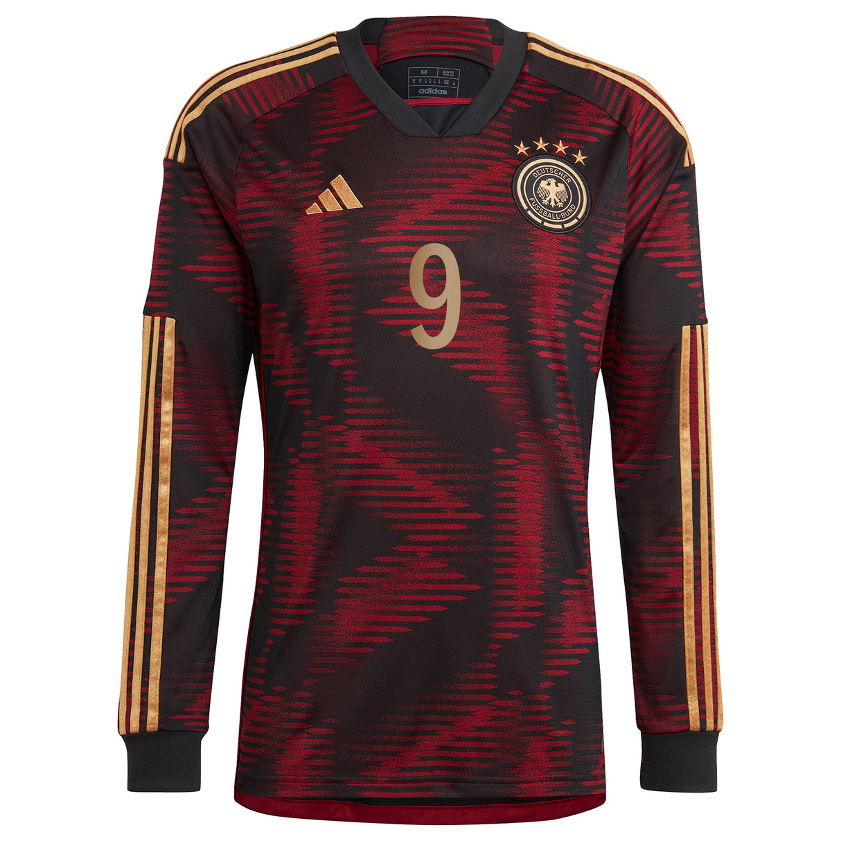 Germany Away Shirt 2022 - Long Sleeve with Füllkrug 9 printing - Kit Captain