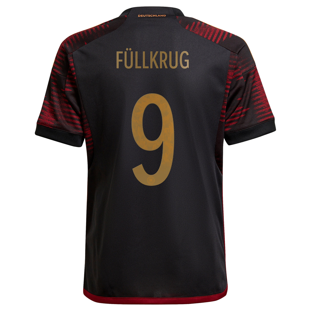 Germany Away Shirt 2022 - Kids with Füllkrug 9 printing - Kit Captain