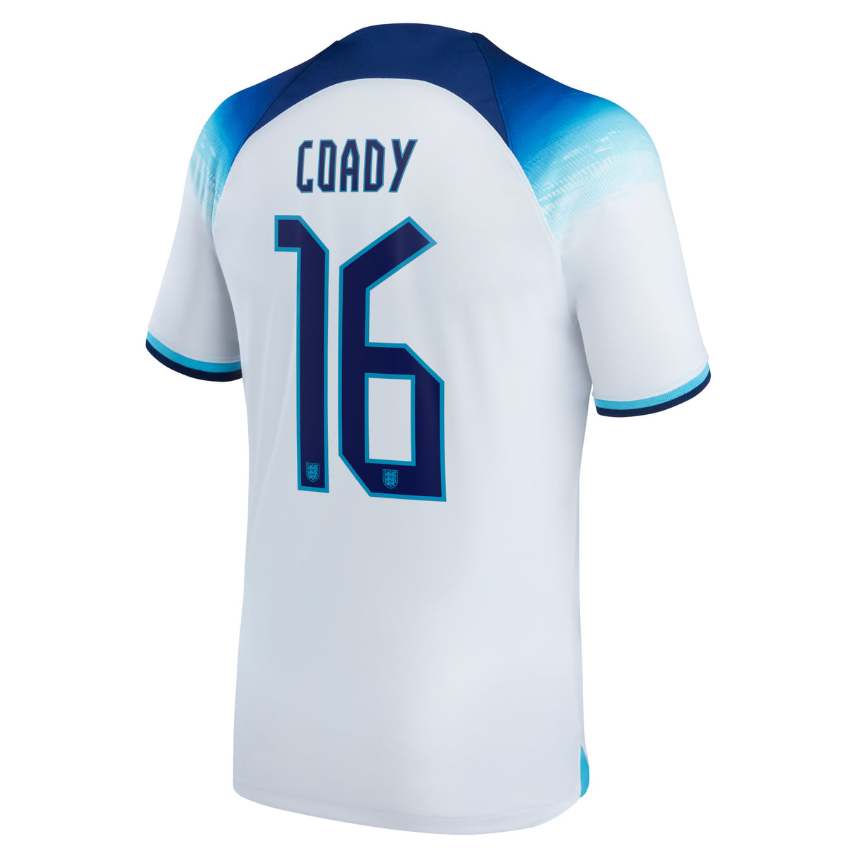 England Home Stadium Shirt 2022 with Coady 16 printing - Kit Captain