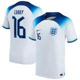 England Home Stadium Shirt 2022 with Coady 16 printing - Kit Captain