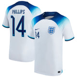 England Home Stadium Shirt 2022 with Phillips 14 printing - Kit Captain