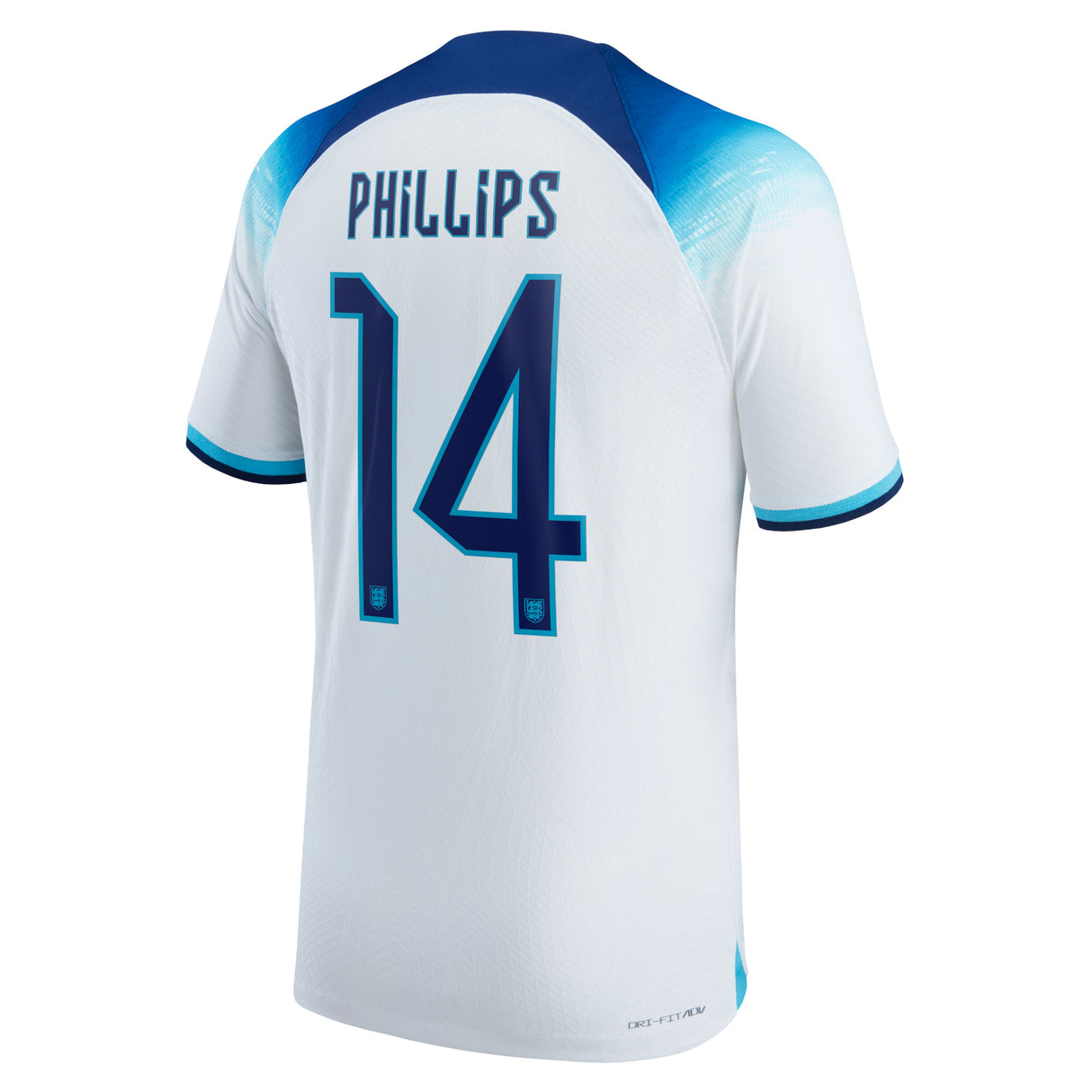 England Home Match Shirt 2022 with Phillips 14 printing - Kit Captain