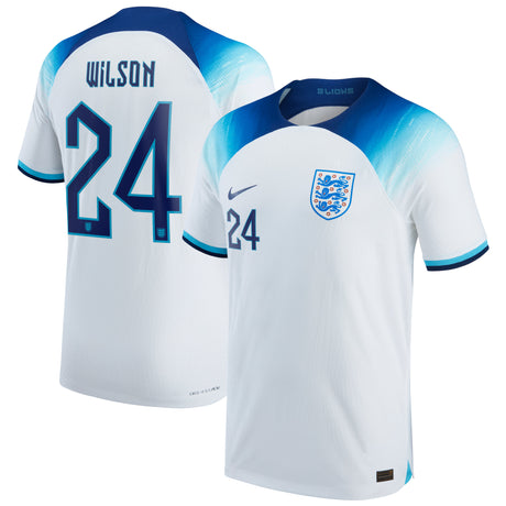 England Home Match Shirt 2022 with Wilson 24 printing - Kit Captain