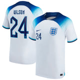 England Home Stadium Shirt 2022 - Kids with Wilson 24 printing - Kit Captain