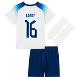 England Home Stadium Kit 2022 - Infants with Coady 16 printing - Kit Captain