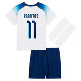 England Home Stadium Kit 2022 - Infants with Rashford 11 printing - Kit Captain