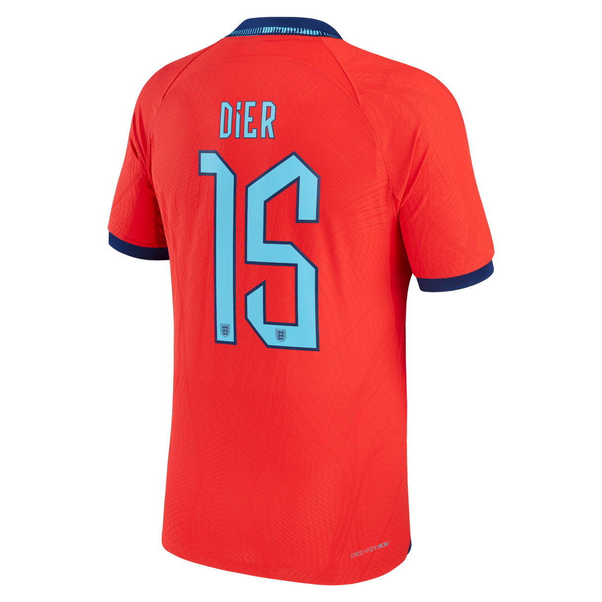 England Away Match Shirt 2022 with Dier 15 printing - Kit Captain