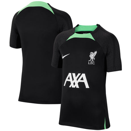 Liverpool Nike Strike Short Sleeve Top - Black - Kids - Kit Captain