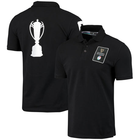 Guinness Six Nations Trophy Polo Shirt - Black - Kit Captain