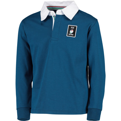 Guinness Six Nations Long Sleeve Rugby Jersey - Navy - Junior - Kit Captain