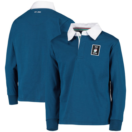 Guinness Six Nations Long Sleeve Rugby Jersey - Navy - Junior - Kit Captain