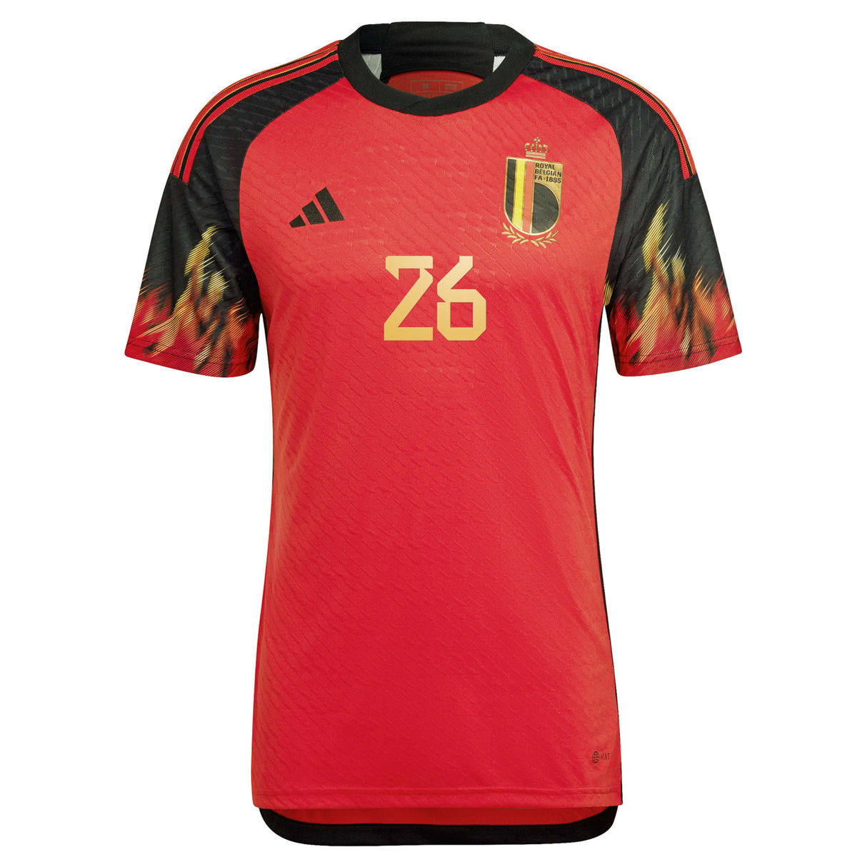 Belgium Home Authentic Shirt 2022 with Debast 26 printing - Kit Captain