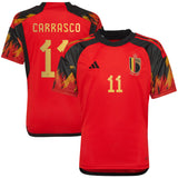 Belgium Home Shirt 2022 - Kids with Carrasco 11 printing - Kit Captain