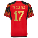 Belgium Home Shirt 2022 - Kids with Trossard 17 printing - Kit Captain