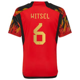 Belgium Home Shirt 2022 - Kids with Witsel 6 printing - Kit Captain