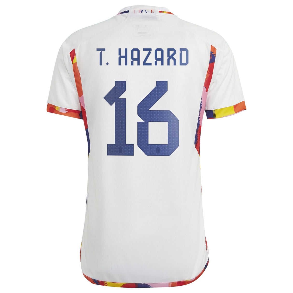 Belgium Away Shirt 2022 with T.Hazard 16 printing - Kit Captain