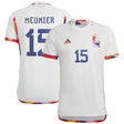 Belgium Away Shirt 2022 with Meunier 15 printing - Kit Captain