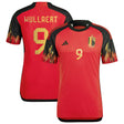 Belgium Home Authentic Shirt 2022 with Wullaert 9 printing - Kit Captain