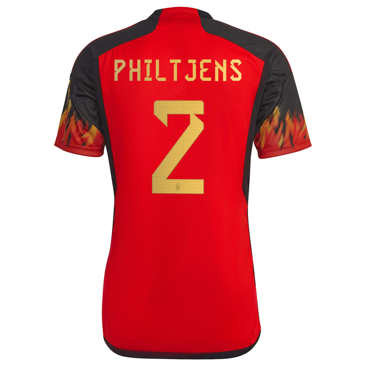 Belgium Home Shirt 2022 with Philtjens 2 printing - Kit Captain