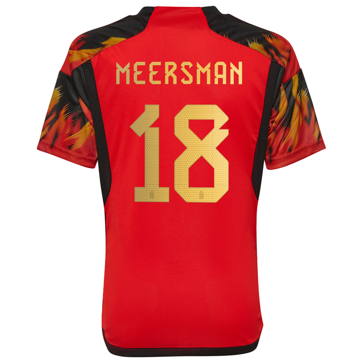 Belgium Home Shirt 2022 - Kids with Meersman 18 printing - Kit Captain