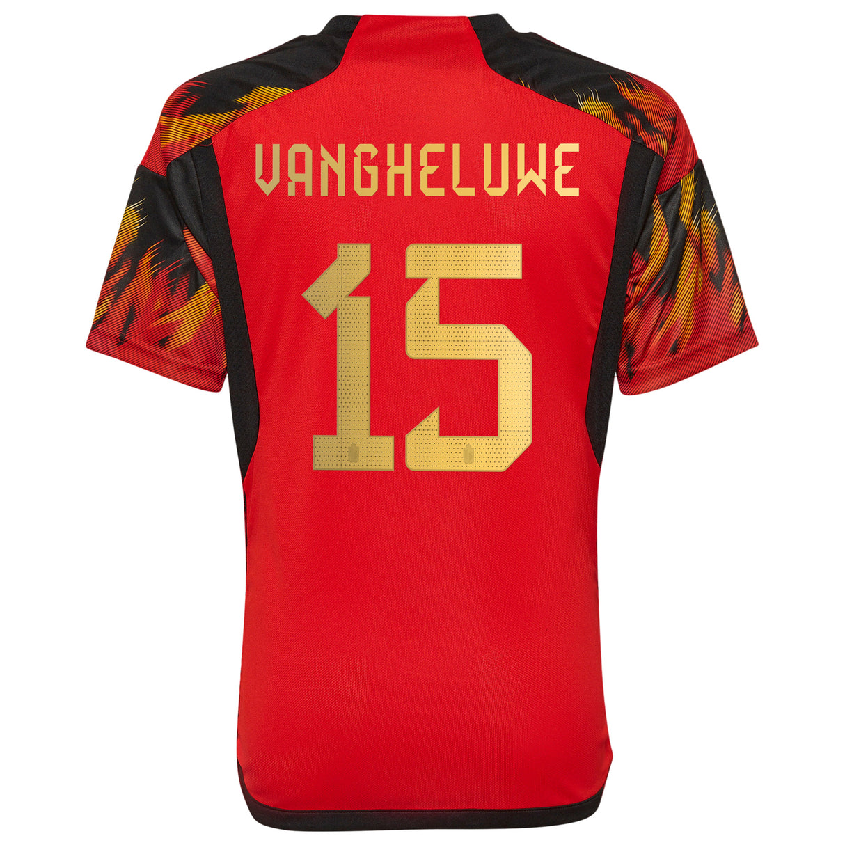 Belgium Home Shirt 2022 - Kids with Vangheluwe 15 printing - Kit Captain