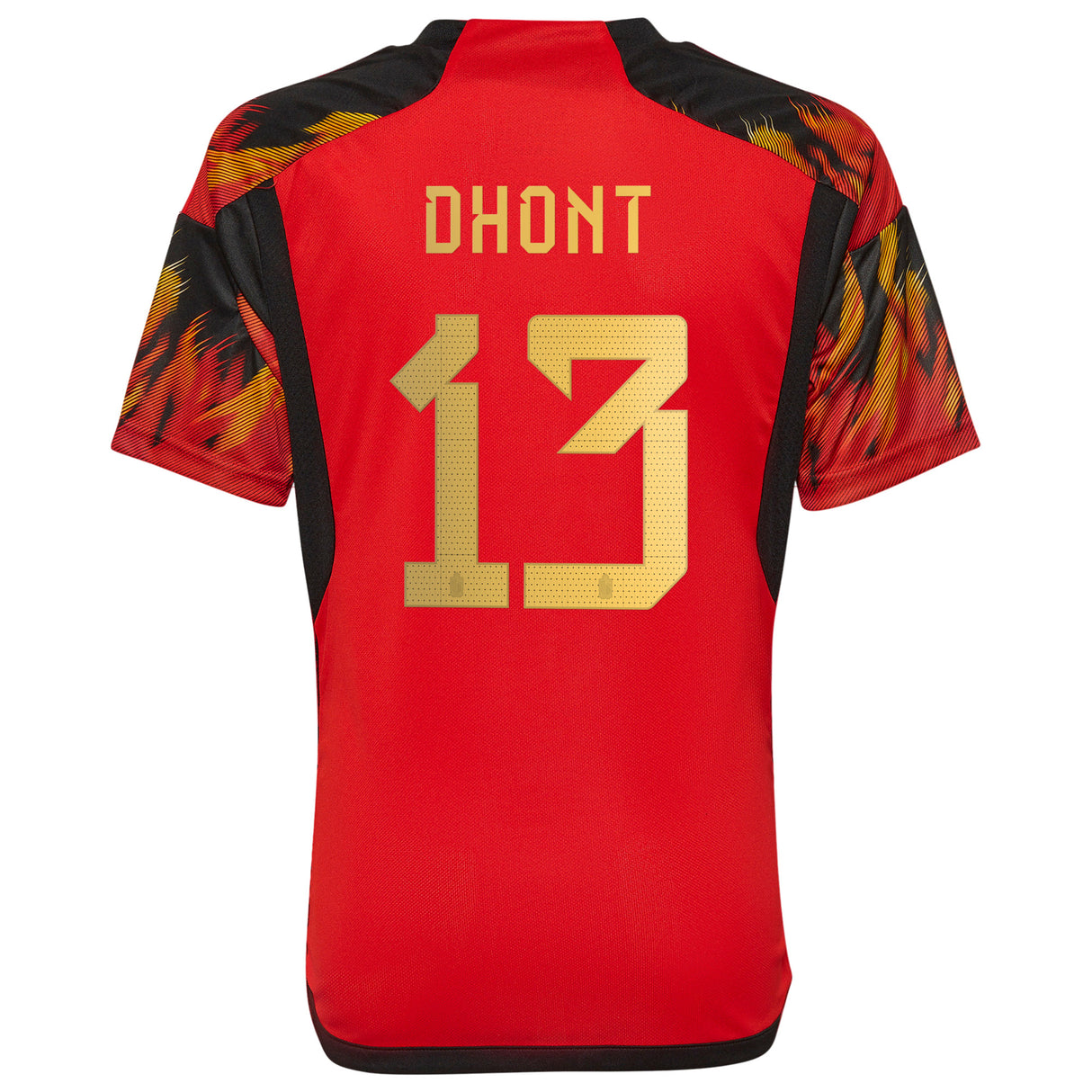 Belgium Home Shirt 2022 - Kids with Dhont 13 printing - Kit Captain